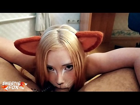 ❤️ Kitsune ਉਸ ਦੇ ਮੂੰਹ ਵਿੱਚ ਡਿਕ ਅਤੇ ਕਮ ਨਿਗਲ ❌ ਸਾਡੇ 'ਤੇ